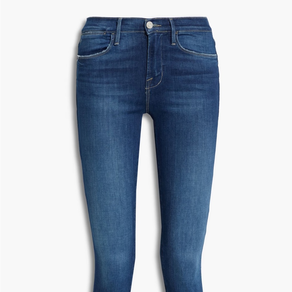 NEW FRAME Le High Skinny cropped high-rise skinny jeans